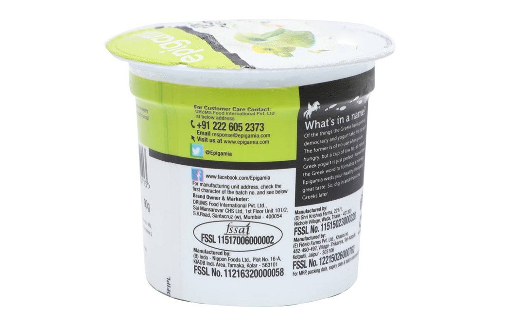 Epigamia Greek Yogurt Green Apple    Cup  90 grams